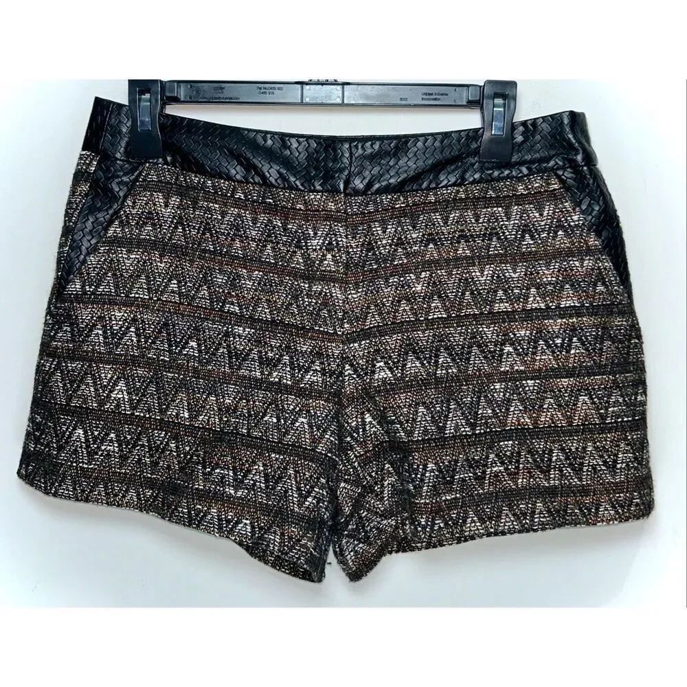 Trina Turk woven tweed shorts size 6